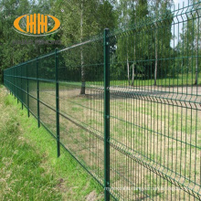 Cheap coated steel welded wire curved garden fence